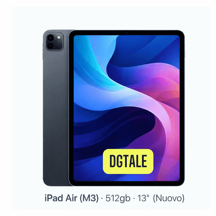 iPad Air (M3) 512gb 13" Wifi (Nuovo)
